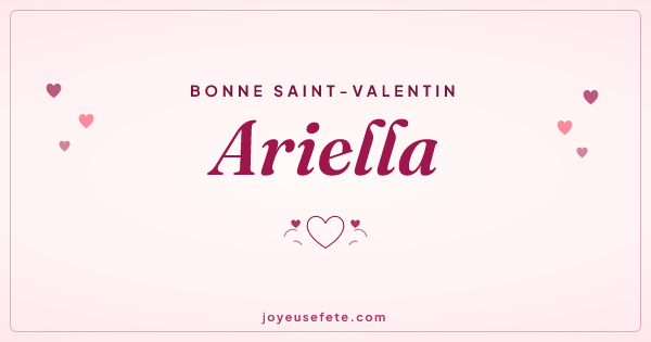 Image « Bonne Saint-Valentin Ariella » au format large