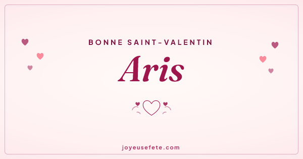 Image « Bonne Saint-Valentin Aris » au format large