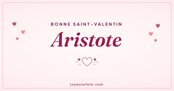 Image « Bonne Saint-Valentin Aristote » au format large