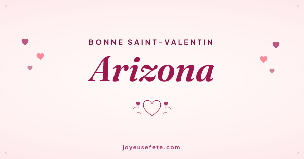 Image « Bonne Saint-Valentin Arizona » au format large