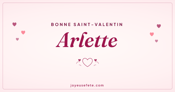 Image « Bonne Saint-Valentin Arlette » au format large