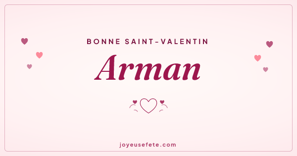 Image « Bonne Saint-Valentin Arman » au format large
