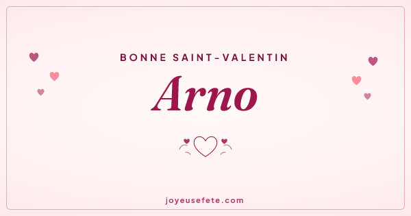 Image « Bonne Saint-Valentin Arno » au format large
