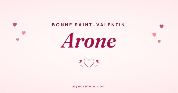 Image « Bonne Saint-Valentin Arone » au format large