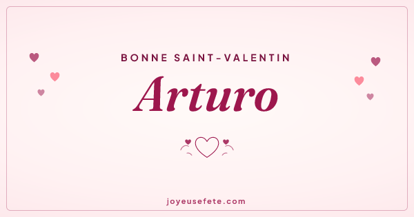 Image « Bonne Saint-Valentin Arturo » au format large