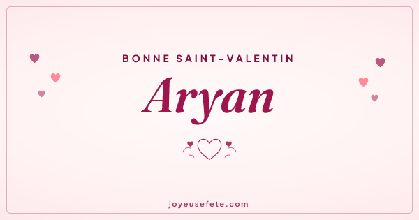 Image « Bonne Saint-Valentin Aryan » au format large