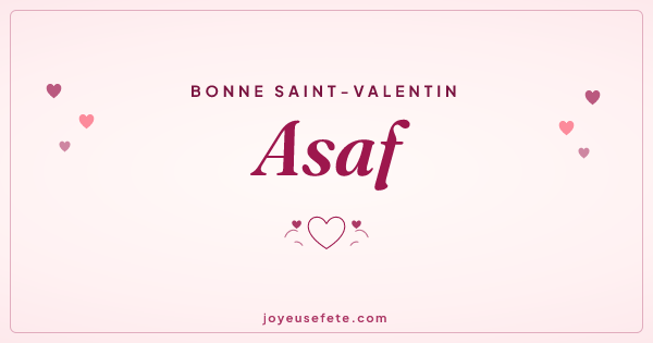 Image « Bonne Saint-Valentin Asaf » au format large