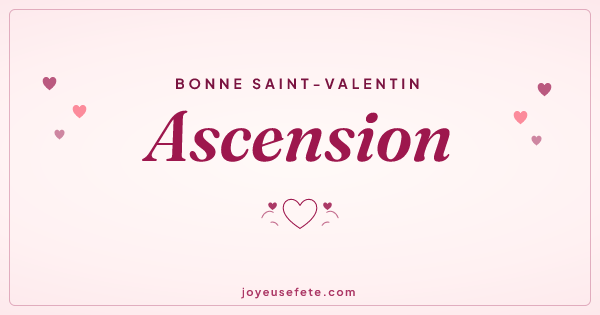 Image « Bonne Saint-Valentin Ascension » au format large