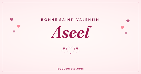 Image « Bonne Saint-Valentin Aseel » au format large