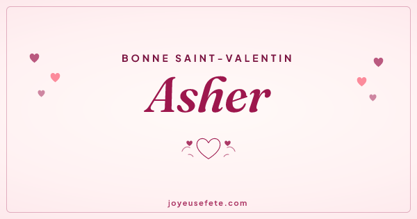 Image « Bonne Saint-Valentin Asher » au format large