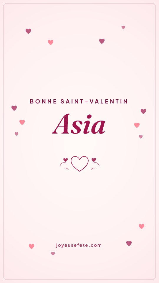 Image « Bonne Saint-Valentin Asia » au format story