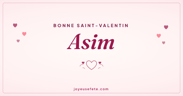 Image « Bonne Saint-Valentin Asim » au format large