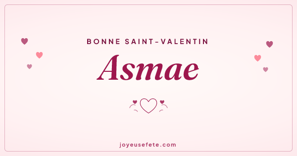 Image « Bonne Saint-Valentin Asmae » au format large