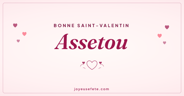 Image « Bonne Saint-Valentin Assetou » au format large
