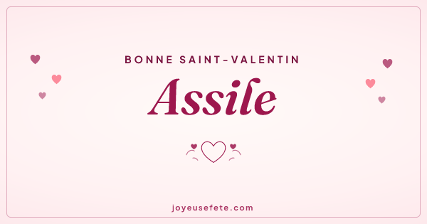 Image « Bonne Saint-Valentin Assile » au format large
