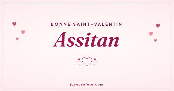 Image « Bonne Saint-Valentin Assitan » au format large