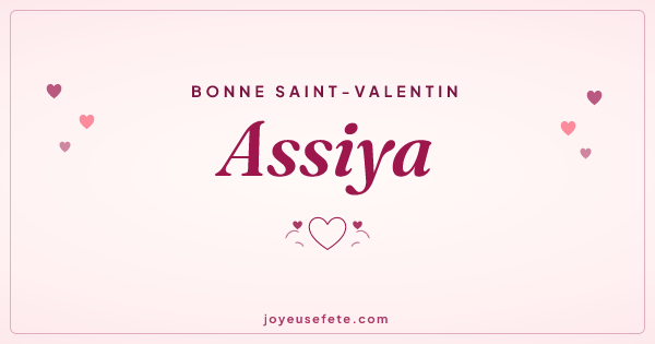 Image « Bonne Saint-Valentin Assiya » au format large