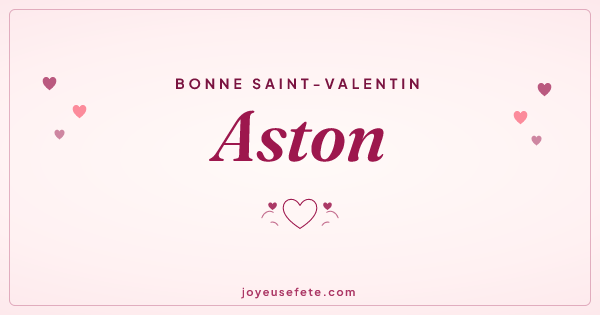 Image « Bonne Saint-Valentin Aston » au format large