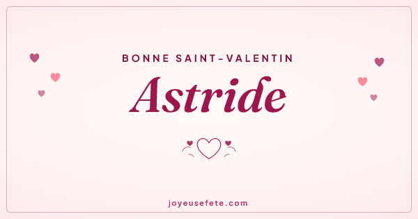 Image « Bonne Saint-Valentin Astride » au format large