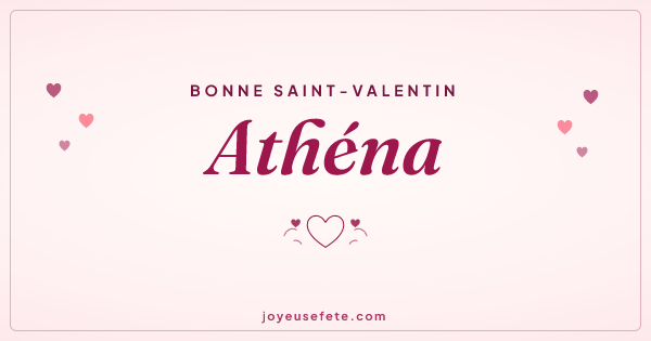 Image « Bonne Saint-Valentin Athéna » au format large
