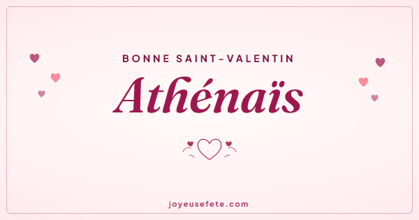 Image « Bonne Saint-Valentin Athénaïs » au format large