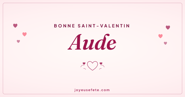 Image « Bonne Saint-Valentin Aude » au format large