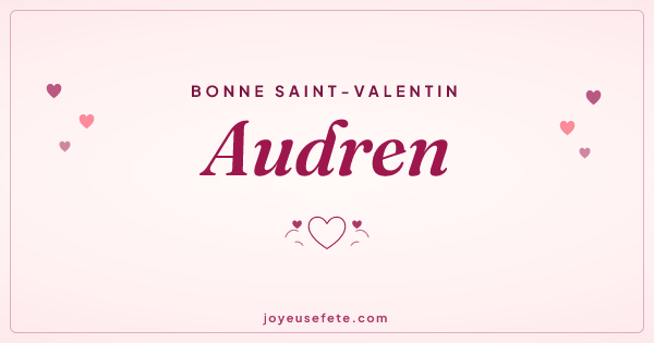 Image « Bonne Saint-Valentin Audren » au format large