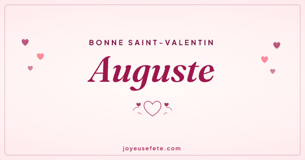 Image « Bonne Saint-Valentin Auguste » au format large