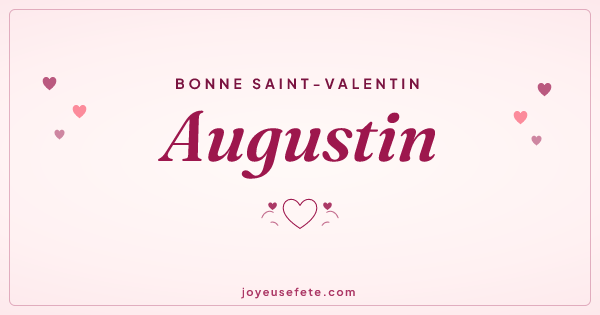 Image « Bonne Saint-Valentin Augustin » au format large