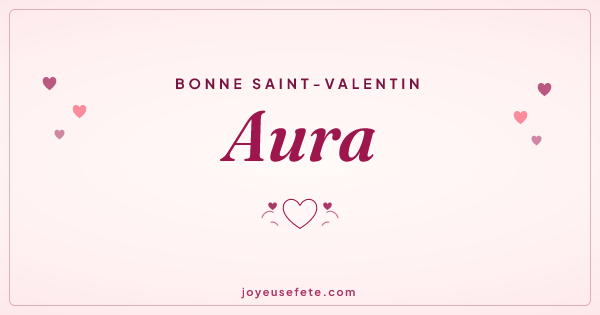 Image « Bonne Saint-Valentin Aura » au format large