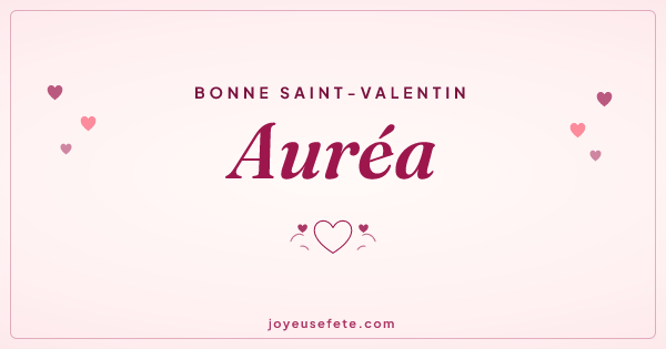 Image « Bonne Saint-Valentin Auréa » au format large