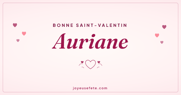 Image « Bonne Saint-Valentin Auriane » au format large