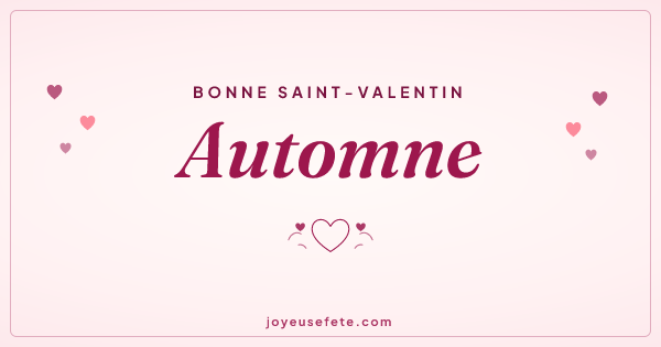 Image « Bonne Saint-Valentin Automne » au format large