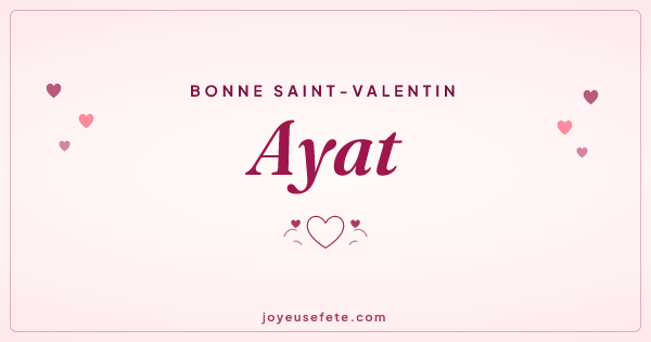 Image « Bonne Saint-Valentin Ayat » au format large