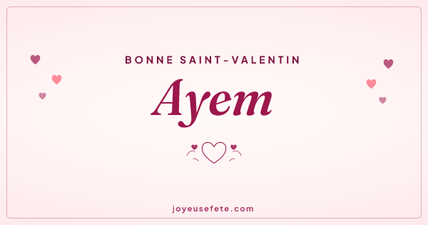 Image « Bonne Saint-Valentin Ayem » au format large