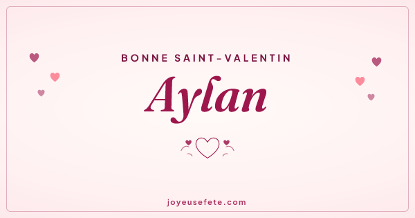 Image « Bonne Saint-Valentin Aylan » au format large