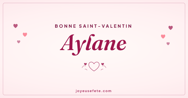 Image « Bonne Saint-Valentin Aylane » au format large