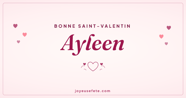 Image « Bonne Saint-Valentin Ayleen » au format large