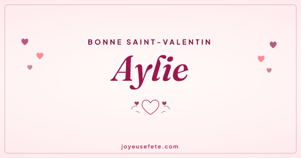 Image « Bonne Saint-Valentin Aylie » au format large