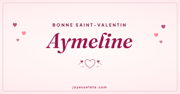 Image « Bonne Saint-Valentin Aymeline » au format large