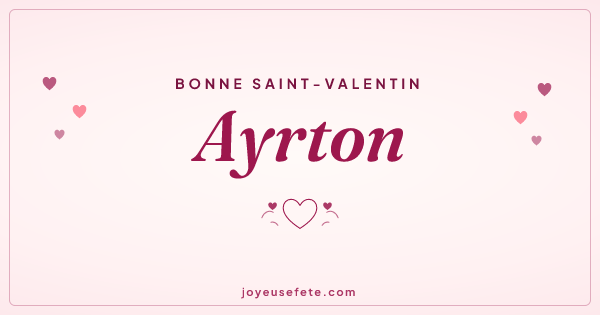 Image « Bonne Saint-Valentin Ayrton » au format large