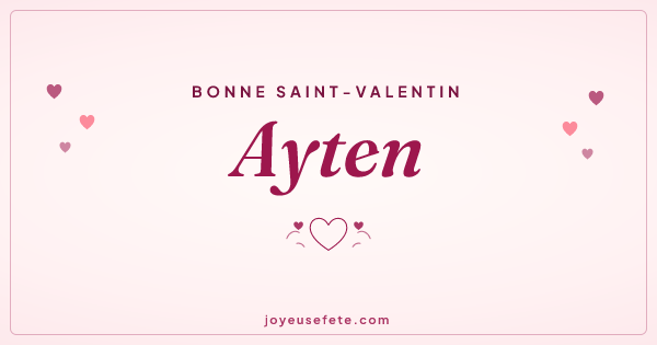 Image « Bonne Saint-Valentin Ayten » au format large