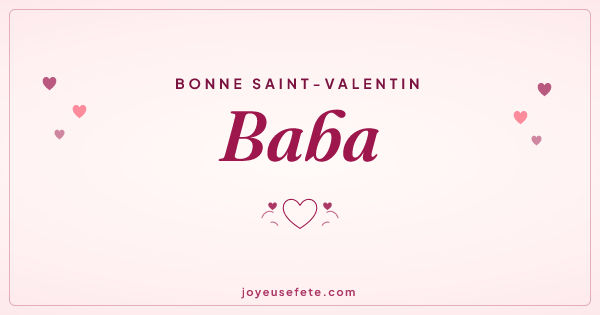 Image « Bonne Saint-Valentin Baba » au format large