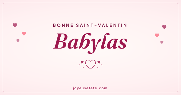 Image « Bonne Saint-Valentin Babylas » au format large