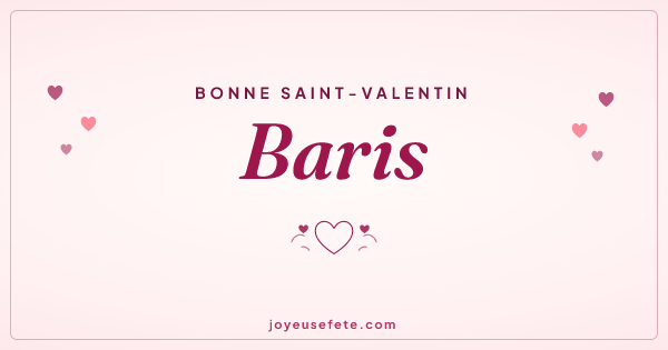 Image « Bonne Saint-Valentin Baris » au format large
