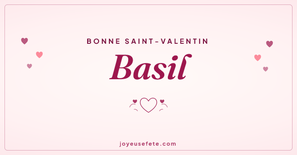 Image « Bonne Saint-Valentin Basil » au format large