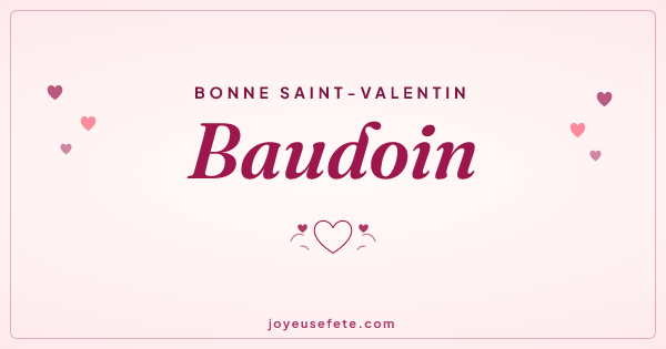 Image « Bonne Saint-Valentin Baudoin » au format large