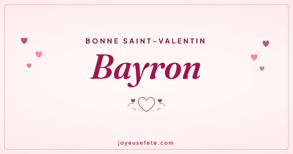 Image « Bonne Saint-Valentin Bayron » au format large