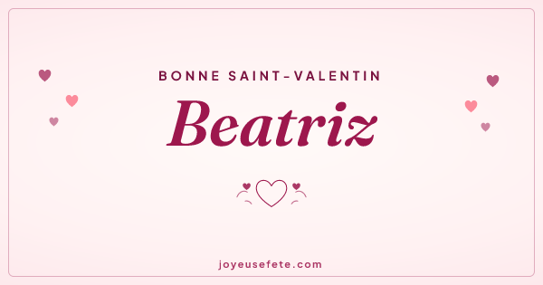 Image « Bonne Saint-Valentin Beatriz » au format large