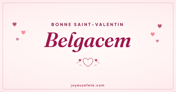Image « Bonne Saint-Valentin Belgacem » au format large